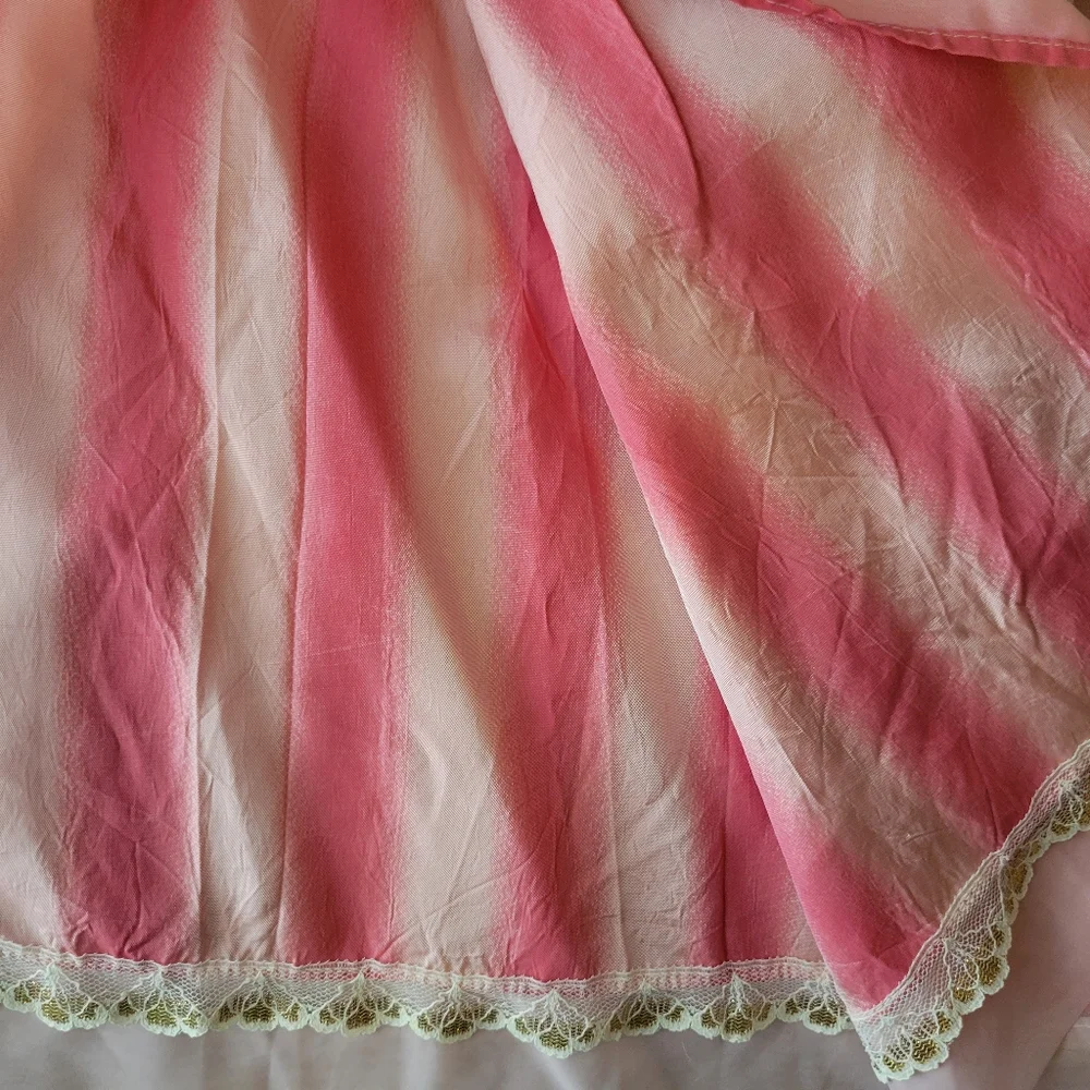 Fancy Vintage Apron ~ Pretty & Pink! ~ Handmade ~ MCM Vibe ~ Unique & Pretty!